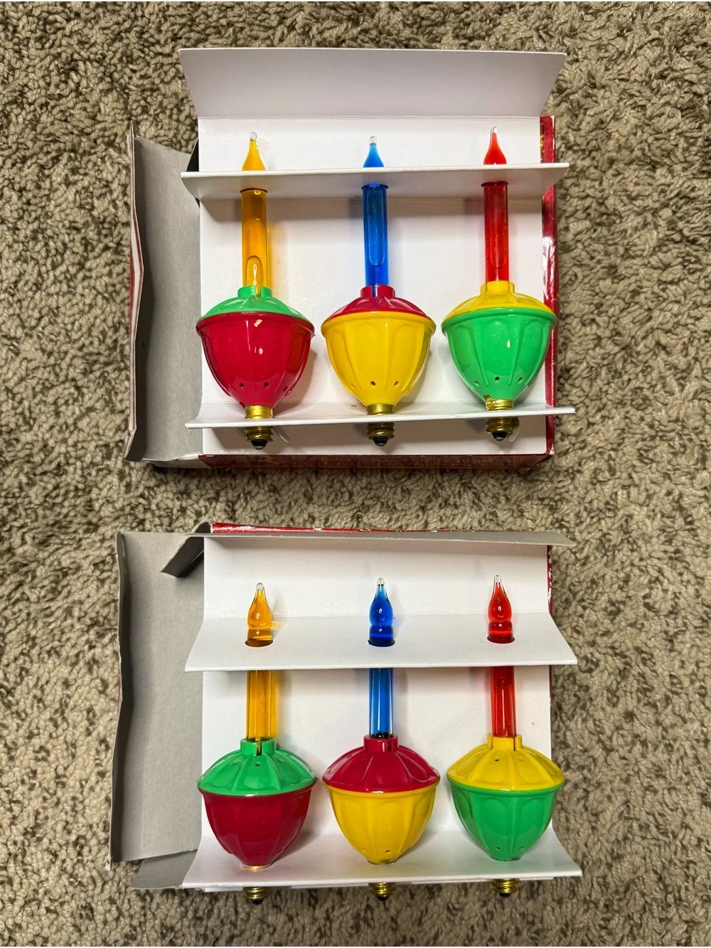 Vintage 2 Boxes Replacement Bubble Bulbs Foremost Christmas String Night Lights